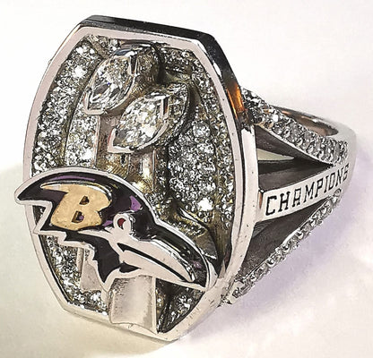 2012 Baltimore Ravens Super Bowl Lady's Ring