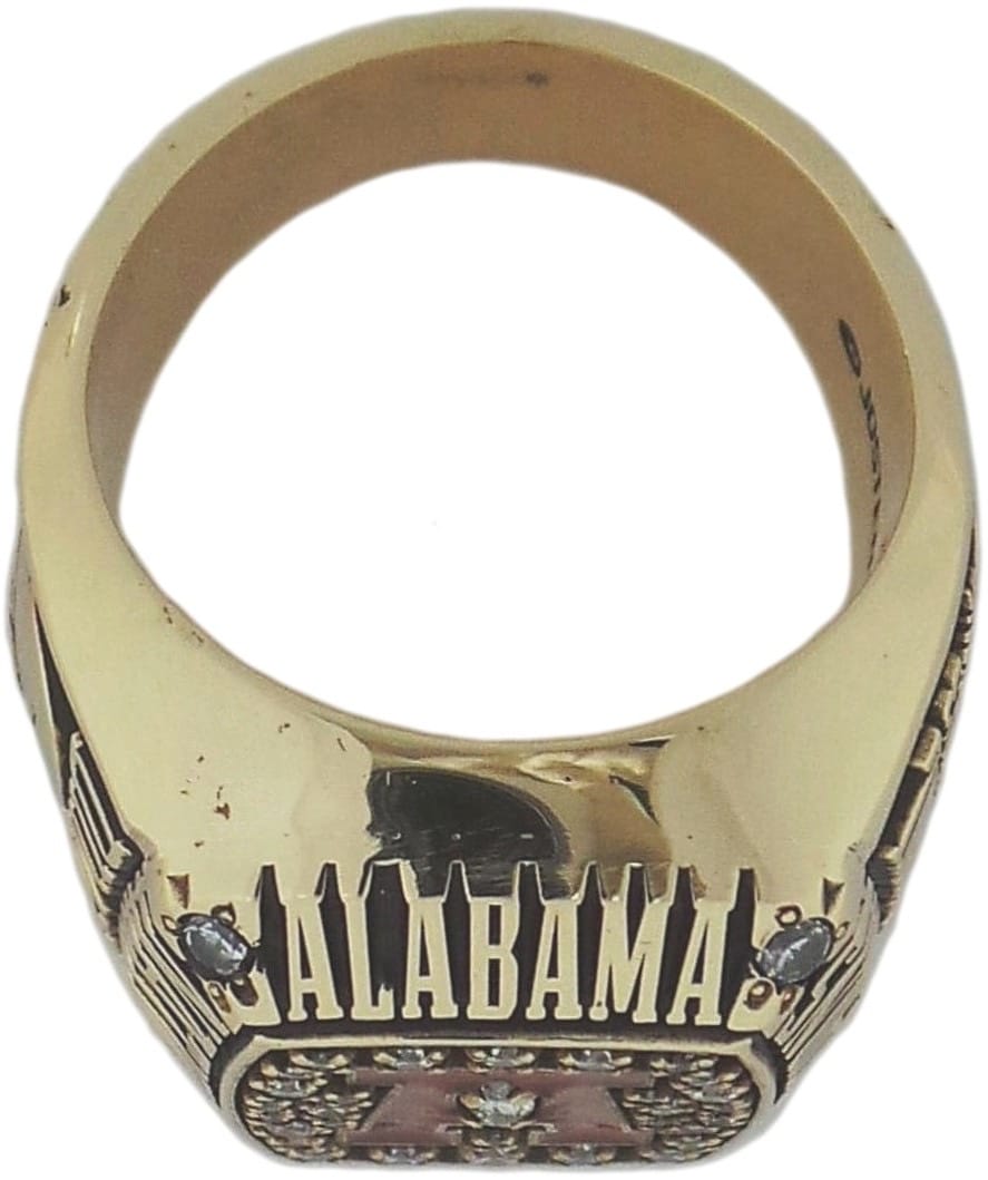 1992 University of Alabama Championship Ring - Player