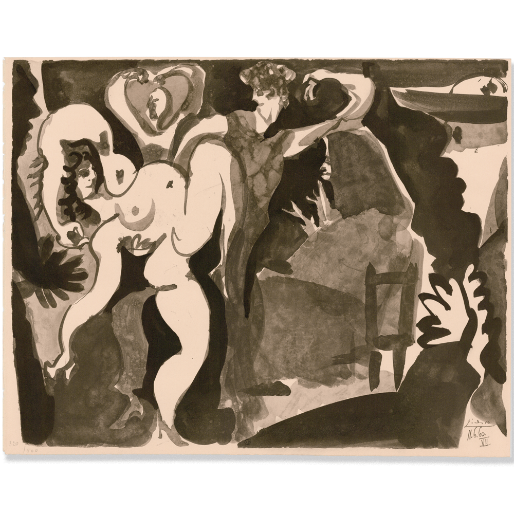 Pablo Picasso: Picador et Danseuse, from Toros, 1960