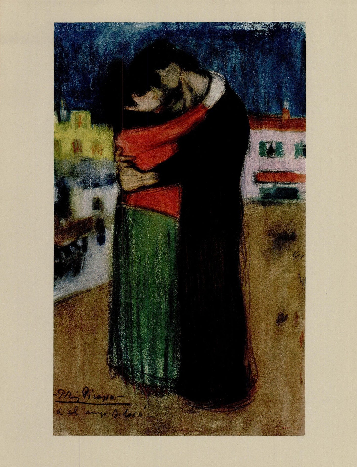 Pablo Picasso; Les Amants Dans La Rue
