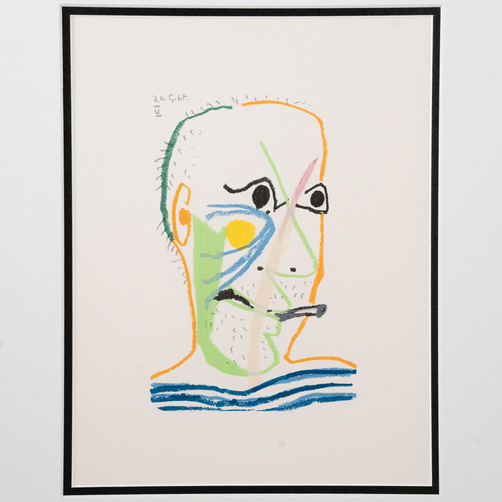 Picasso: Cubist Portrait V 20.5.64, Le Goût du Bonheur Art G S Pawn