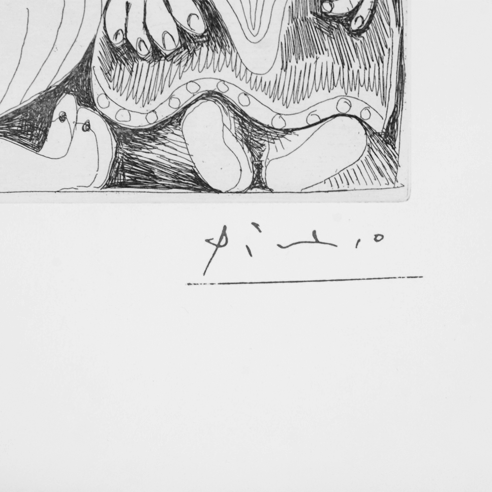 Pablo Picasso: Vieil Homme et Femme.., Plate No. 27, Series 156 Art Gold & Silver Pawn Shop