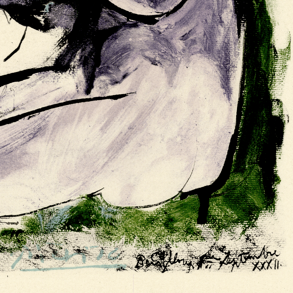 Pablo Picasso: Femme Nue Couché et Joueur de Flûte, La Flûte Double