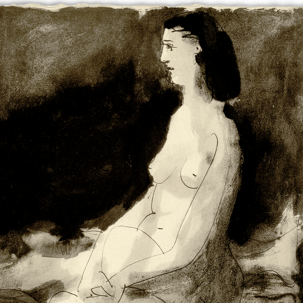 Pablo Picasso: Homme Couché et Femme Assise, La Flûte Double