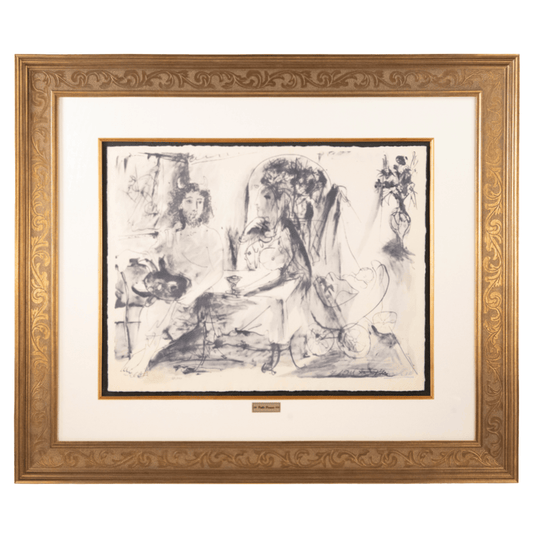 Pablo Picasso: Jeune Faune, Femme et Enfant, La Flûte Double Art G S Pawn