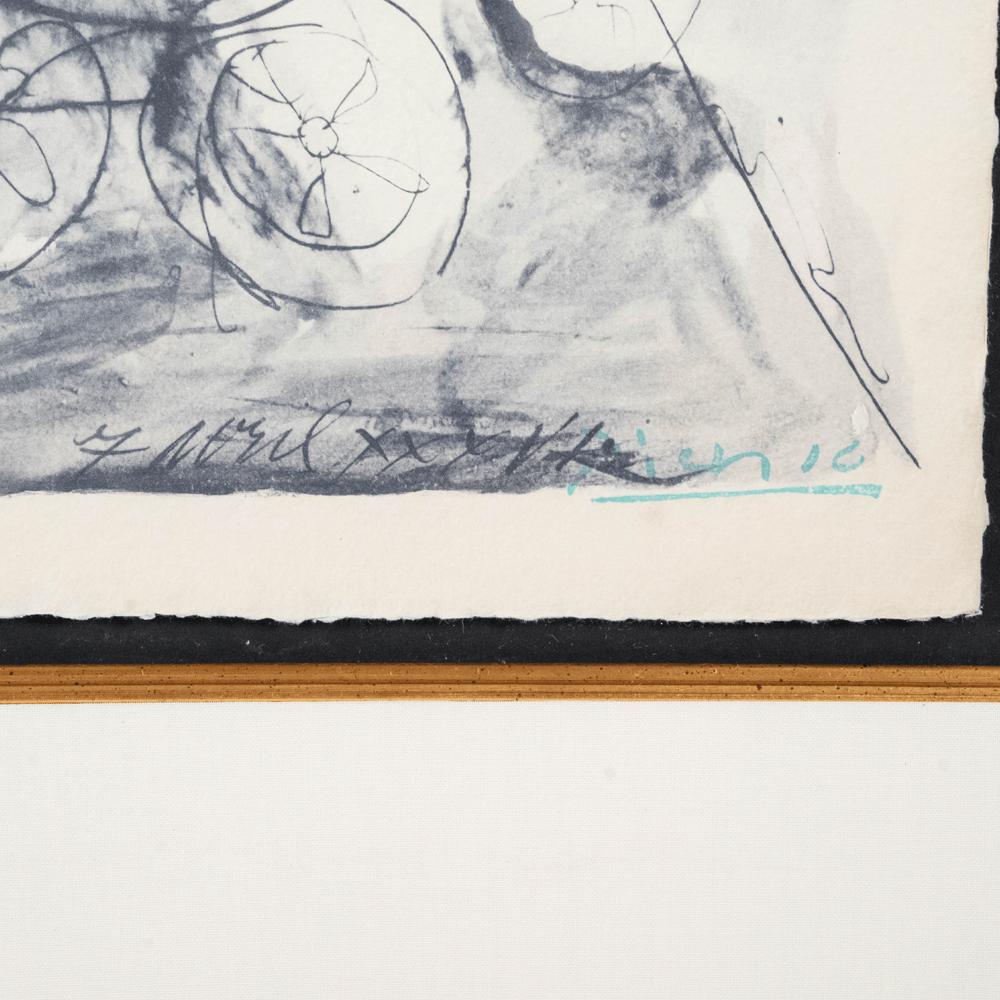 Pablo Picasso: Jeune Faune, Femme et Enfant, La Flûte Double Art G S Pawn