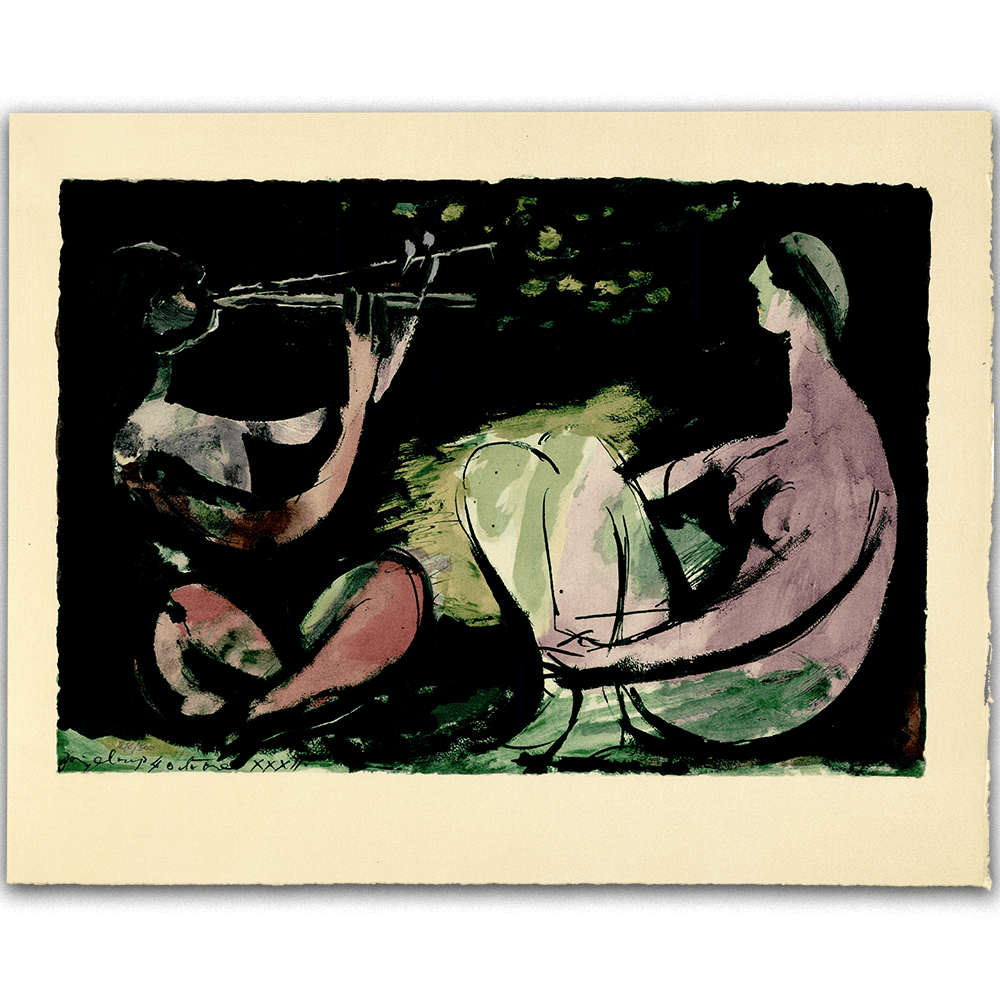 Pablo Picasso: Joueur de Diaule et Nu, La Flûte Double
