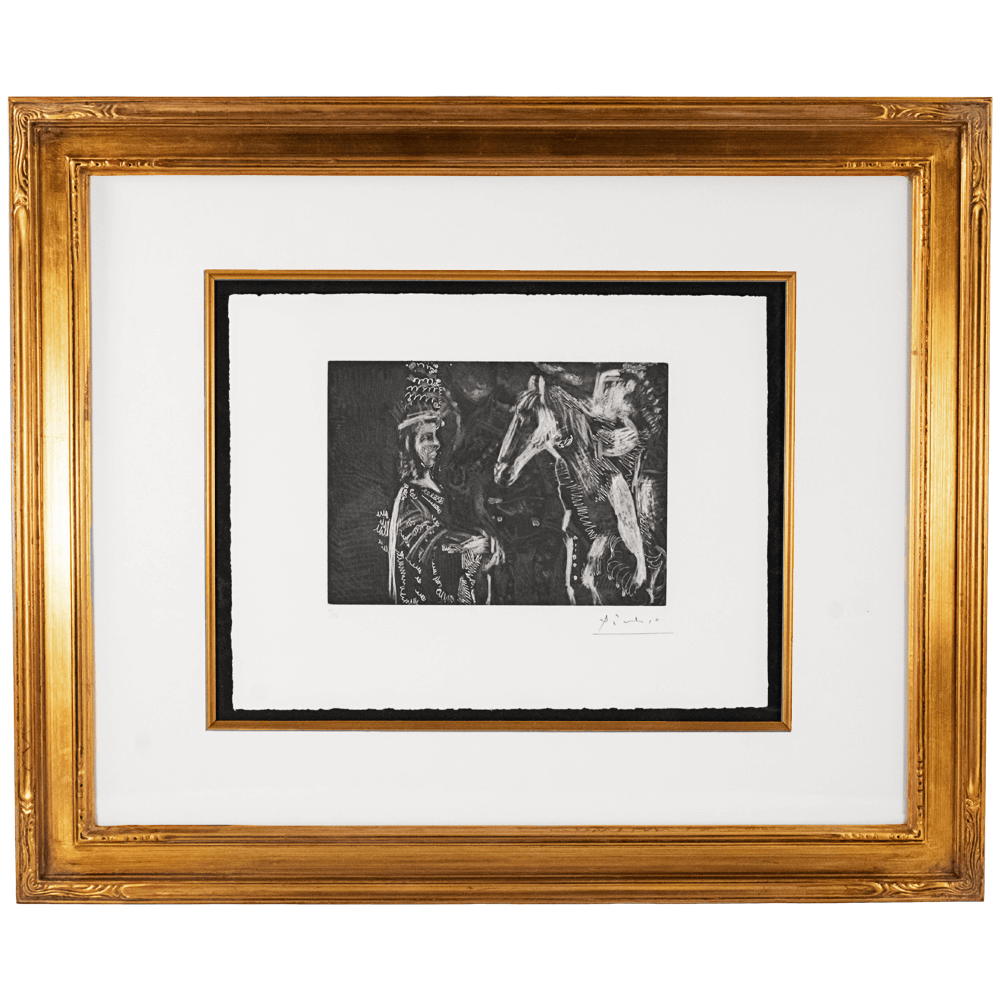 Pablo Picasso: Vieil Homme et Femme Penchée, Plate No. 24, Series 156 Art Gold & Silver Pawn Shop