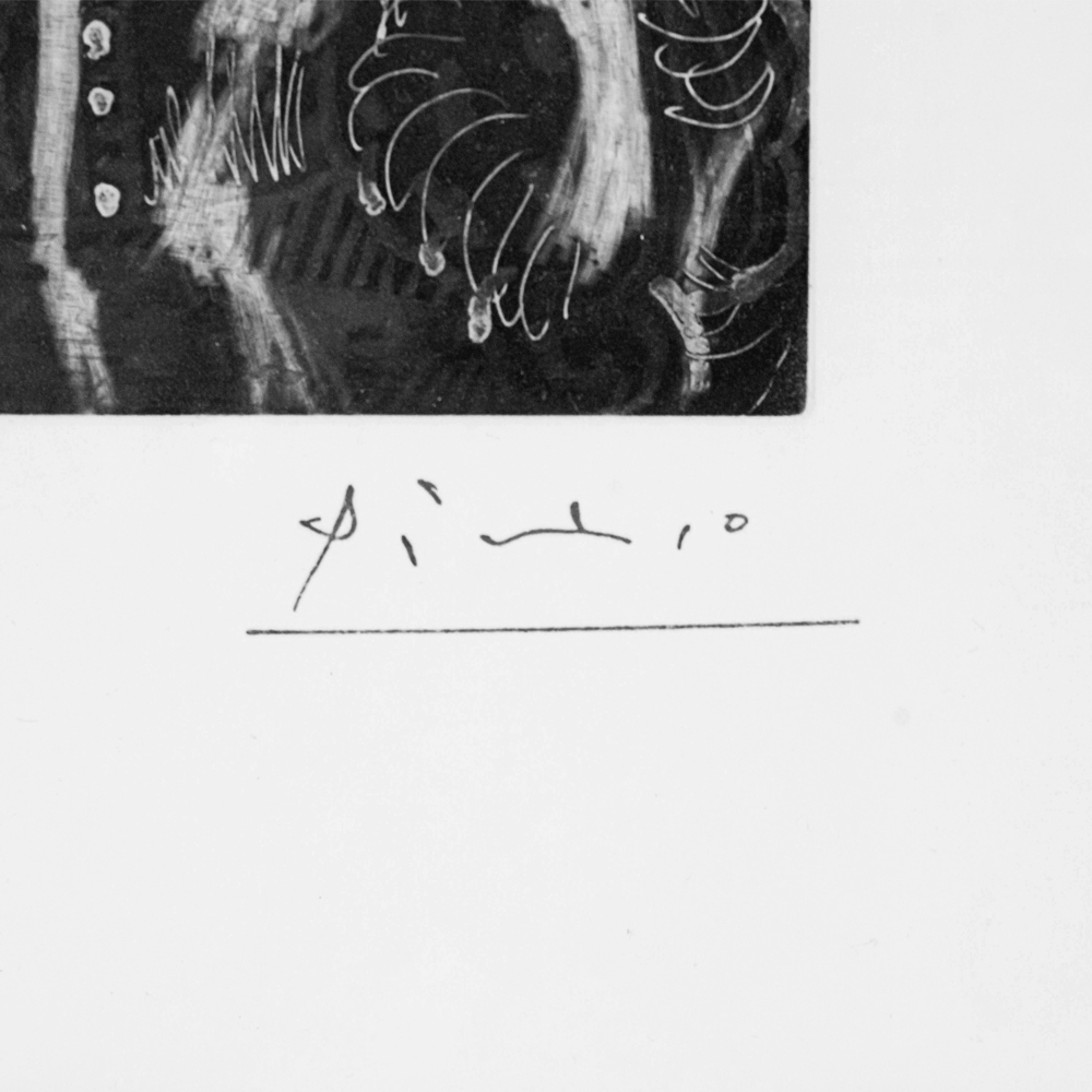 Pablo Picasso: Vieil Homme et Femme Penchée, Plate No. 24, Series 156 Art Gold & Silver Pawn Shop