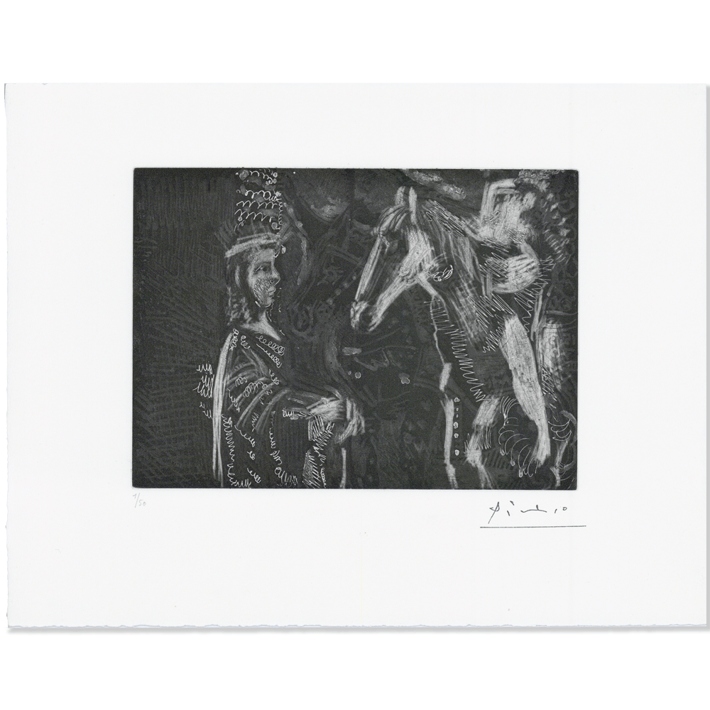 Pablo Picasso: Vieil Homme et Femme Penchée, Plate No. 24, Series 156 Art Gold & Silver Pawn Shop