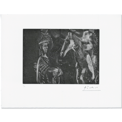 Pablo Picasso: Vieil Homme et Femme Penchée, Plate No. 24, Series 156 Art Gold & Silver Pawn Shop