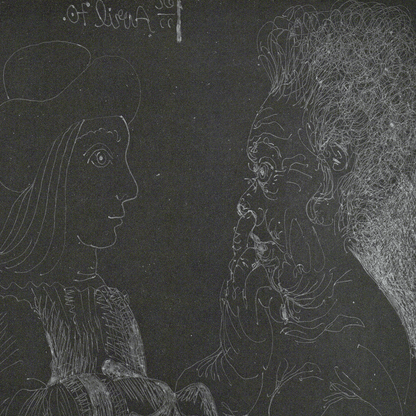 Pablo Picasso: La Diseuse de Bonne Aventure, Plate No. 25, Series 156 Art Gold & Silver Pawn Shop