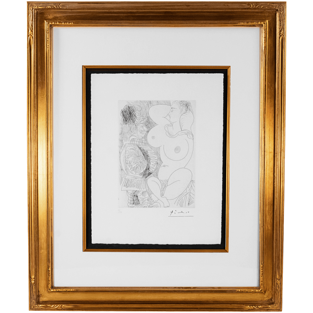 Pablo Picasso: Grande Femme & Petit Homme Ventru, Plate No. 37, Series 156 Art Gold & Silver Pawn Shop