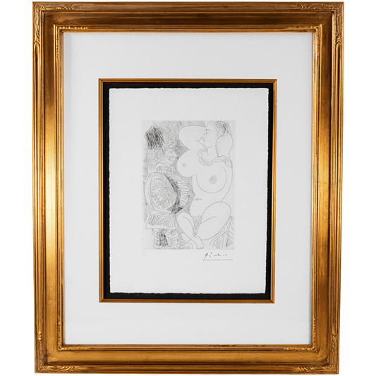 Pablo Picasso: Grande Femme & Petit Homme Ventru, Plate No. 37, Series 156 Art Gold & Silver Pawn Shop
