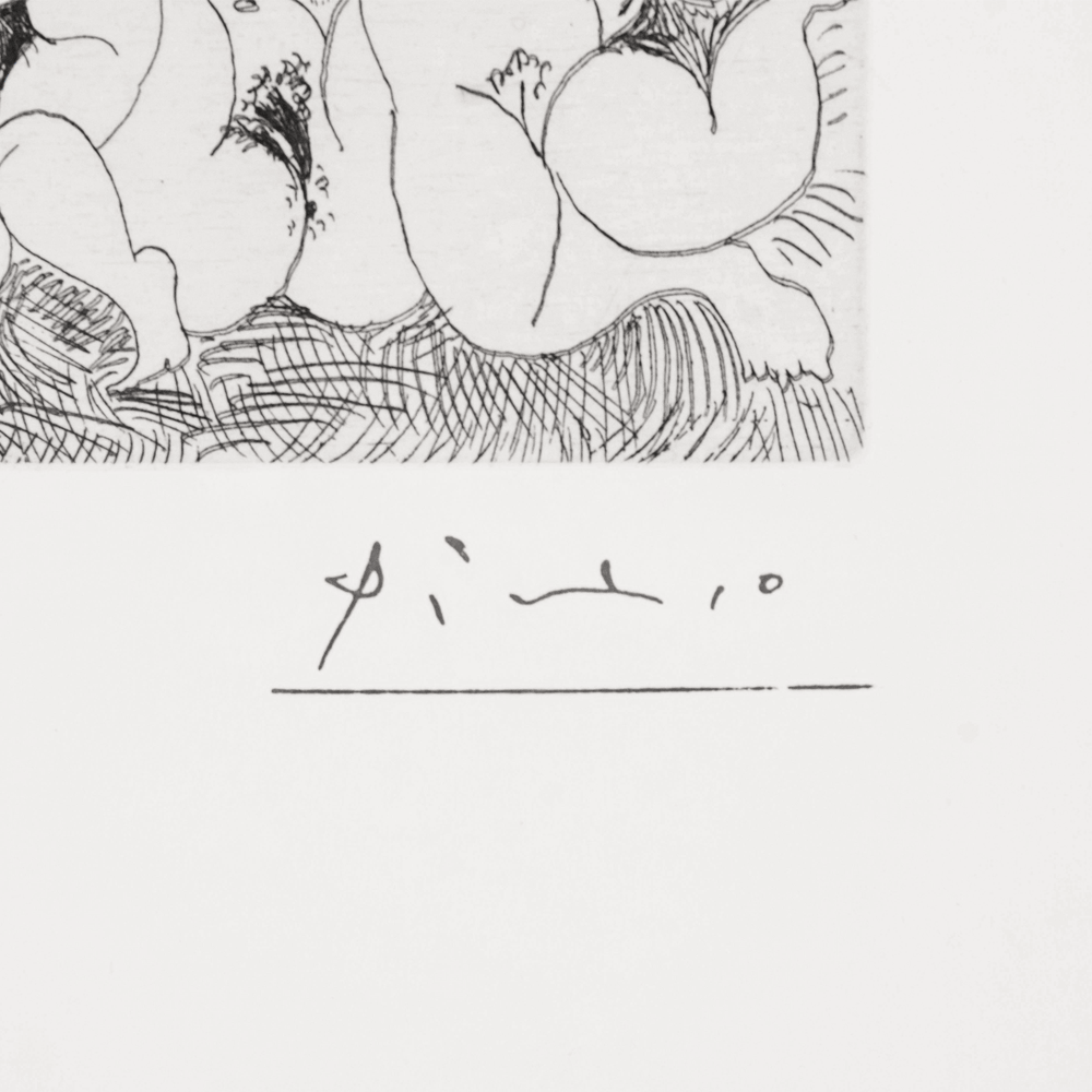 Pablo Picasso: Cavalier Surprenant des Femmes.., Plate No. 59, Series 156 Art Gold & Silver Pawn Shop