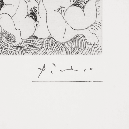 Pablo Picasso: Cavalier Surprenant des Femmes.., Plate No. 59, Series 156 Art Gold & Silver Pawn Shop