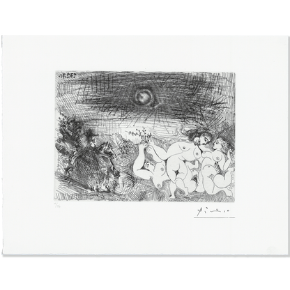 Pablo Picasso: Cavalier Surprenant des Femmes.., Plate No. 59, Series 156 Art Gold & Silver Pawn Shop