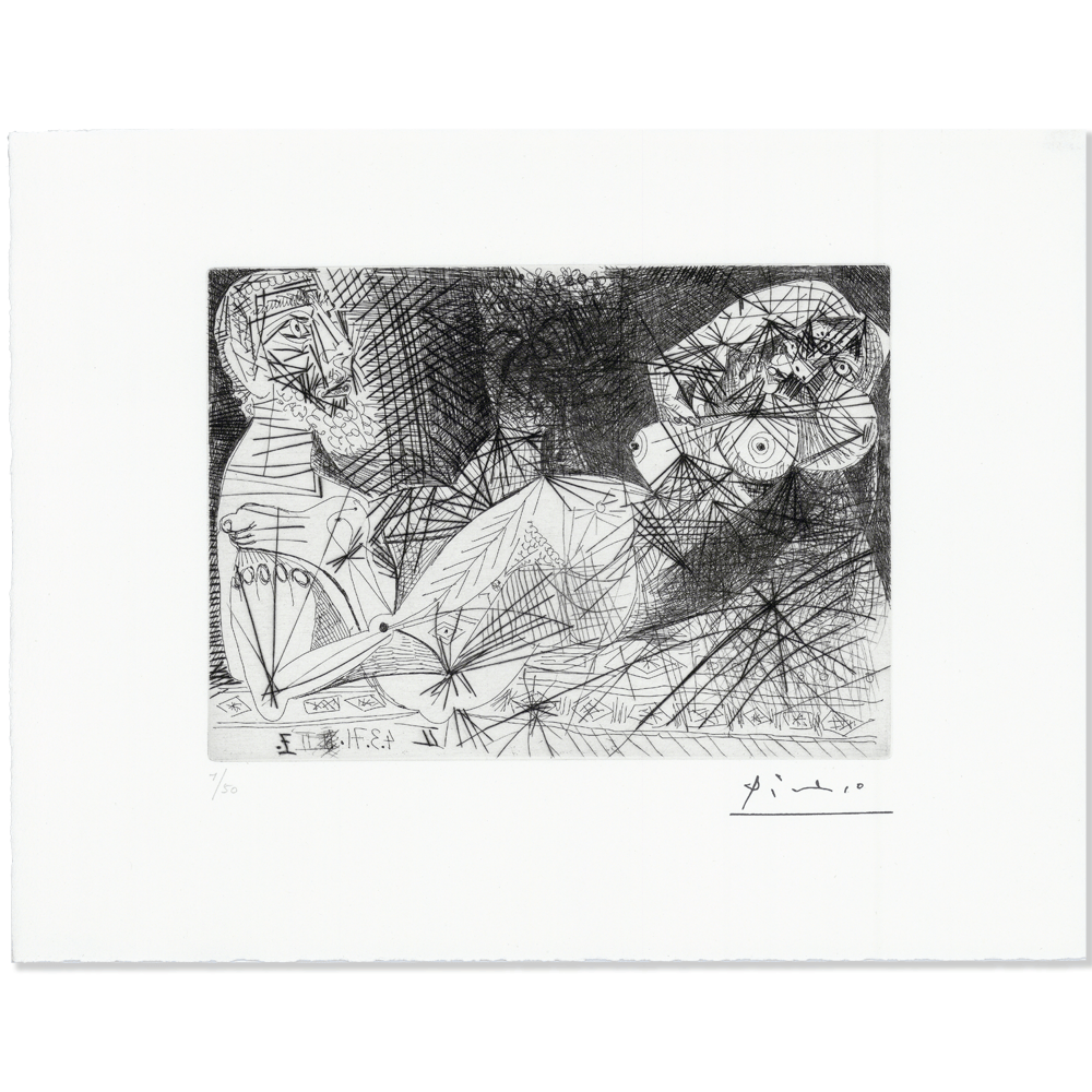 Pablo Picasso: Sceène de Ménage, Plate No. 64, Series 156 Art Gold & Silver Pawn Shop