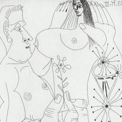 Pablo Picasso: Couple avec des Pommes, Plate No. 71, Series 156 Art Gold & Silver Pawn Shop