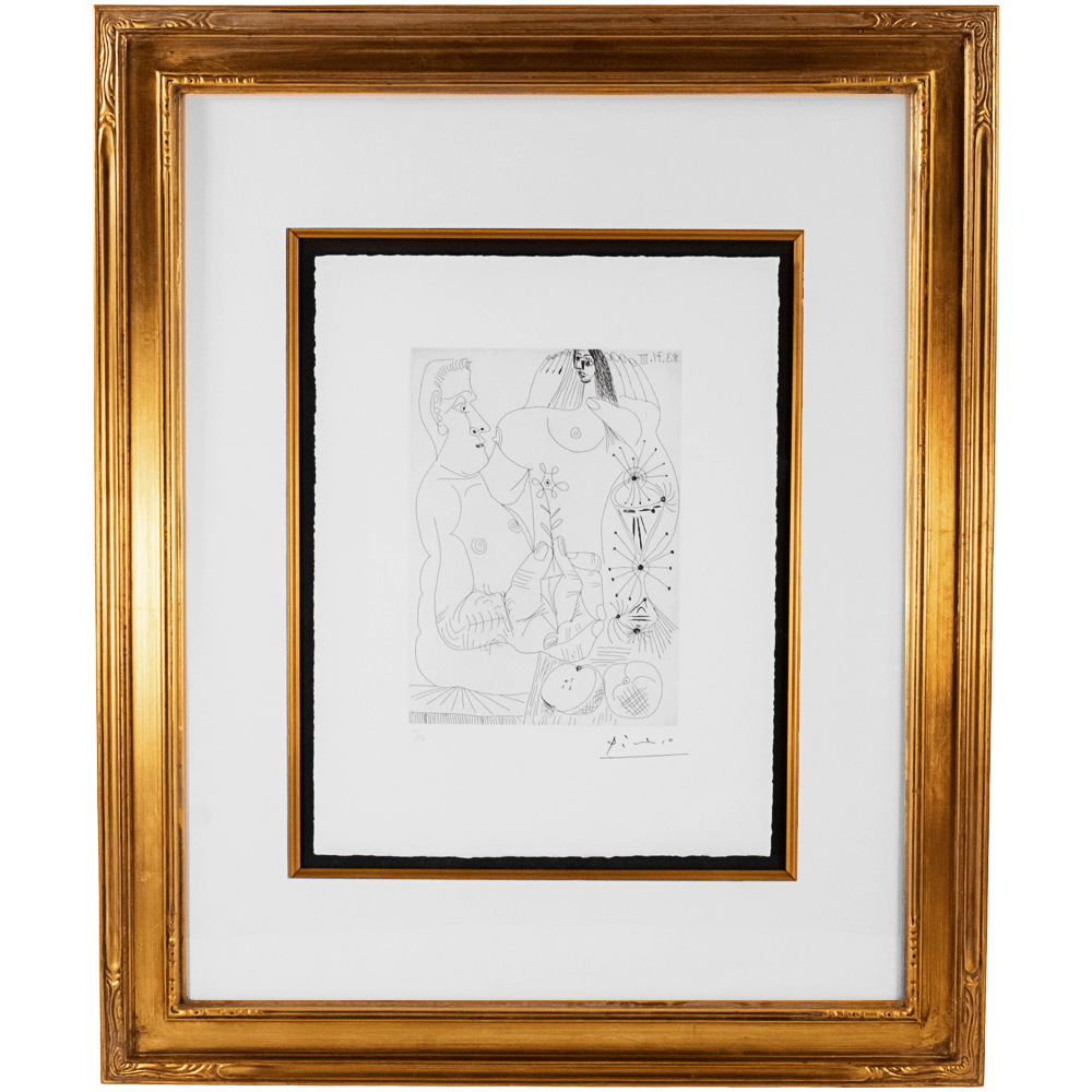 Pablo Picasso: Couple avec des Pommes, Plate No. 71, Series 156 Art Gold & Silver Pawn Shop
