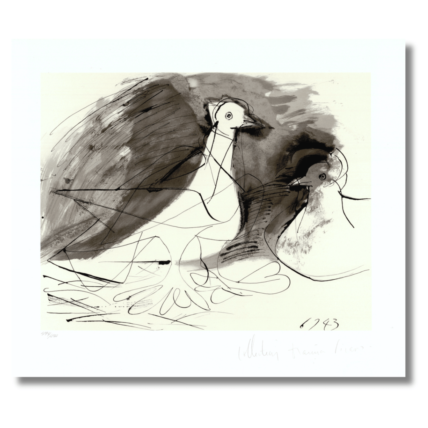 Pablo Picasso: Pigeons, Marina Picasso Estate Collection Art G S Pawn