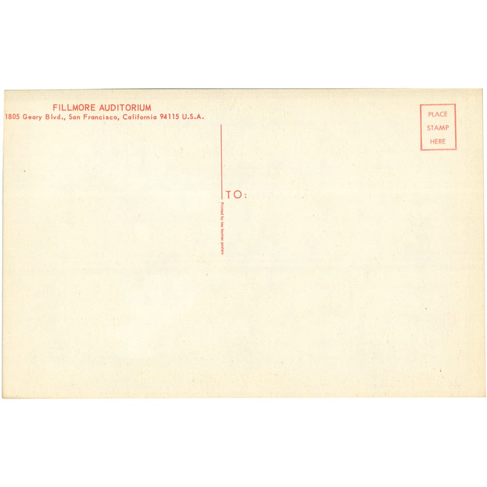 Pink Floyd & Big Brother: Original 1967 Postcard BG91 Art Gold & Silver Pawn Shop