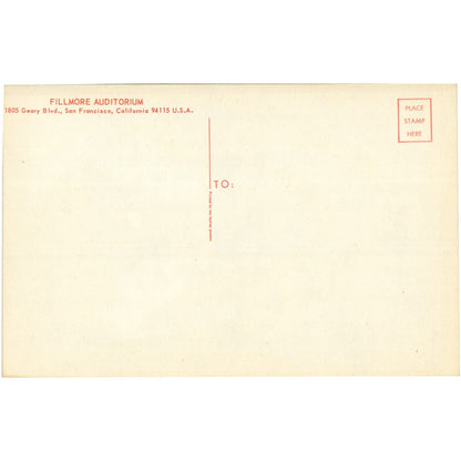 Pink Floyd & Big Brother: Original 1967 Postcard BG91 Art Gold & Silver Pawn Shop