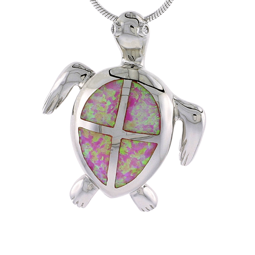 Sterling Silver Mosaic Opal Pink Hawaiian Sea Turtle Pendant
Gold & Silver Pawn Shop