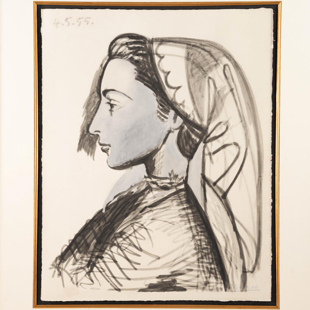 Pablo Picasso: Portrait de Jacqueline, La Flûte Double Art G S Pawn