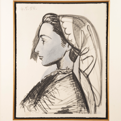 Pablo Picasso: Portrait de Jacqueline, La Flûte Double Art G S Pawn