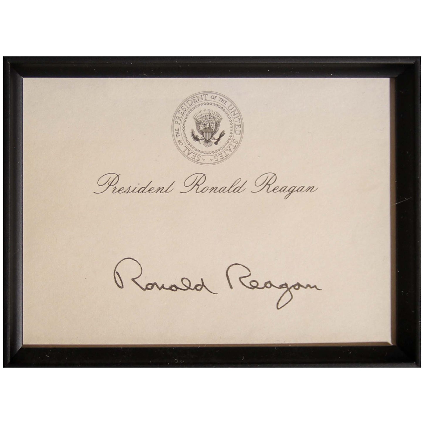 Ronald Reagan Presidential Autograph