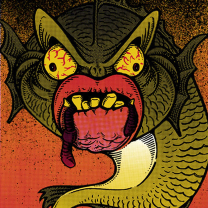 Primus: Clam Blow Tour, 1995, Cleveland Flats OH, Original Hand Signed Poster Art Gold & Silver Pawn Shop