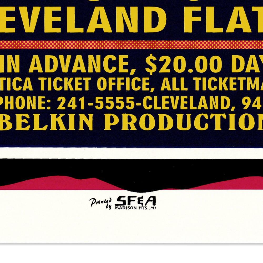 Primus: Clam Blow Tour, 1995, Cleveland Flats OH, Original Hand Signed Poster Art Gold & Silver Pawn Shop