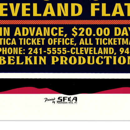 Primus: Clam Blow Tour, 1995, Cleveland Flats OH, Original Hand Signed Poster Art Gold & Silver Pawn Shop