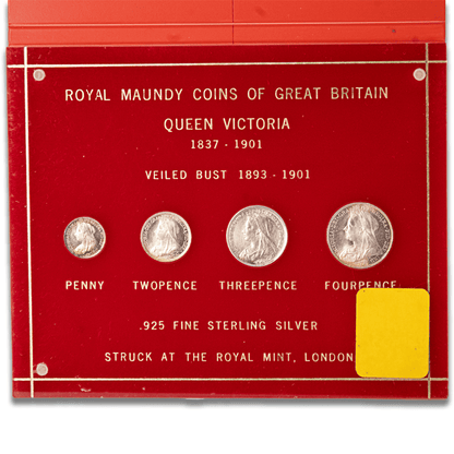 Queen Victoria Royal Maundy Silver 4-Coin Set
Gold & Silver Pawn Shop