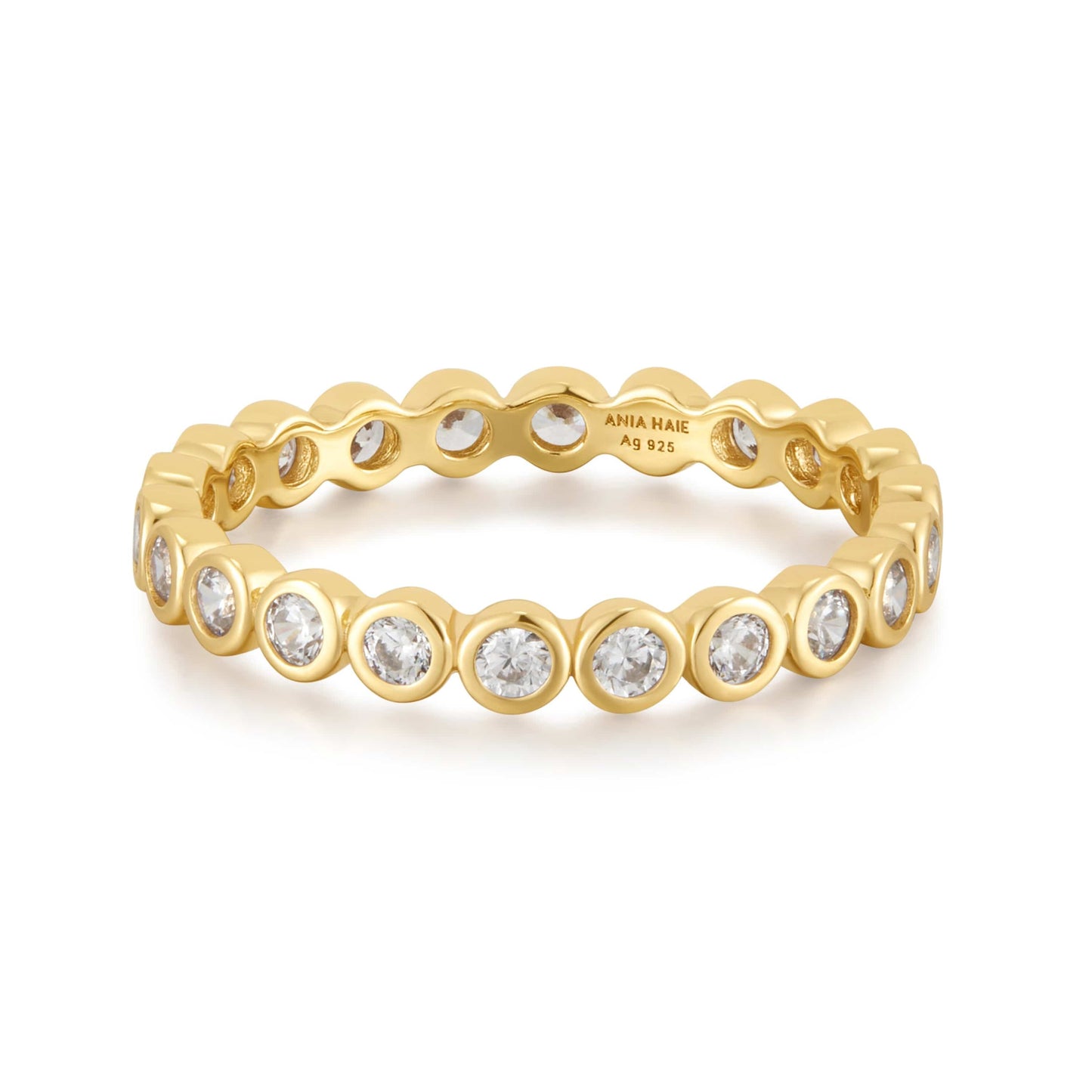 Ania Haie Silver Bezel Set Ring Gold & Silver Pawn Shop Gold-plated