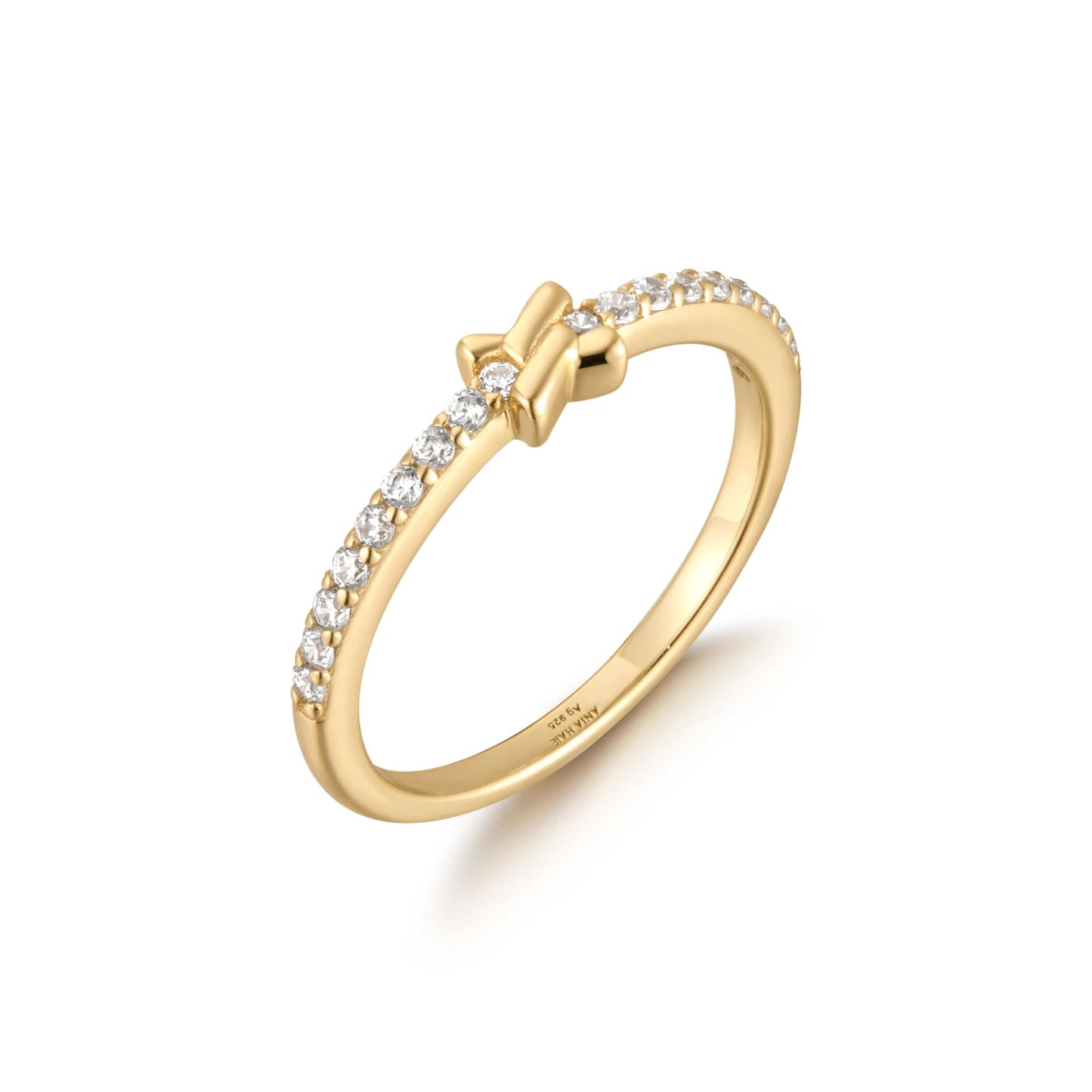 Ania Haie "Cross" Cubic Zirconia Ring Gold & Silver Pawn Shop