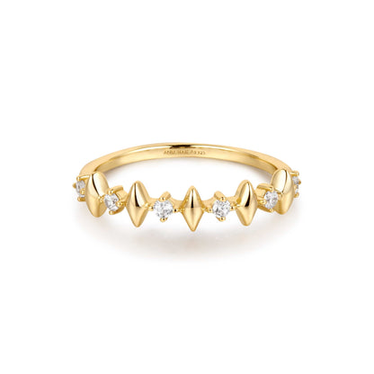 Sparkle "Dusk Divas" Ring Gold & Silver Pawn Shop Gold-plated