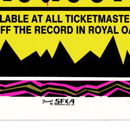 Ramones: Adios Amigos Tour, 1995, Pontiac MI, Original Hand Signed Poster Art Gold & Silver Pawn Shop