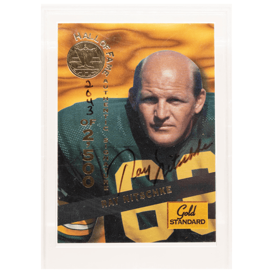 1994 Ray Nitschke Autographed Card Gold & Silver Pawn Shop