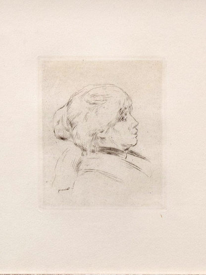 Renoir: Berthe Morisot Etching Proof Art G S Pawn