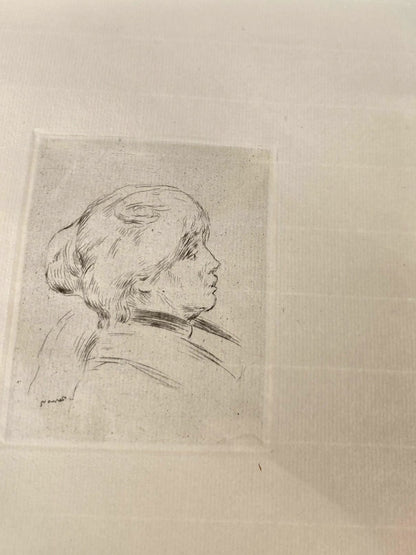 Renoir: Berthe Morisot Etching Proof Art G S Pawn