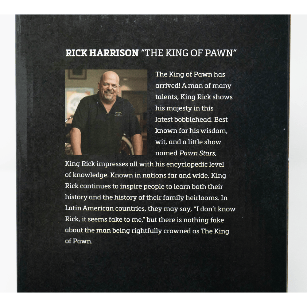 Rick Harrison "The King of Pawn" Limited Edition Bobble Head G S Pawn