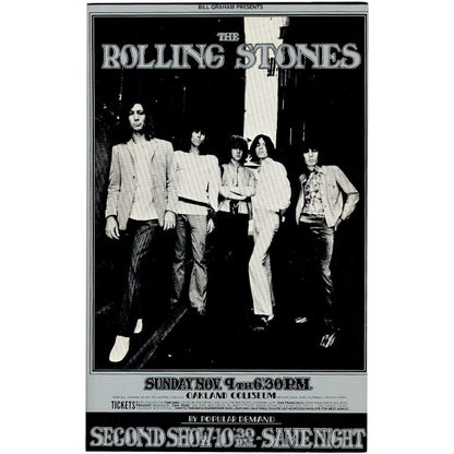 The Rolling Stones: Original 1969 Postcard BG201 Art Gold & Silver Pawn Shop