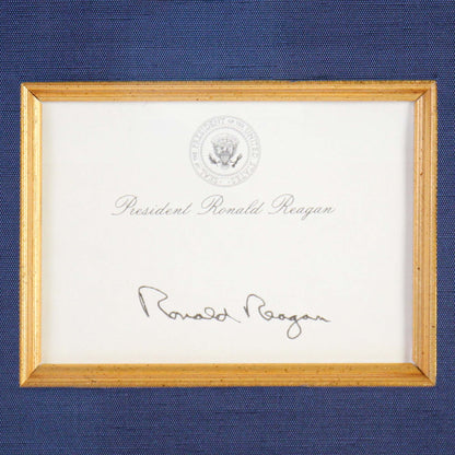 President Ronald Reagan Signed Piece Signed