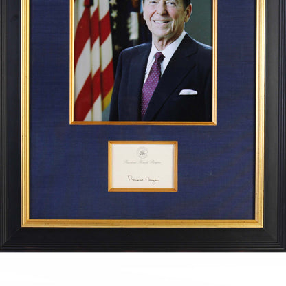 President Ronald Reagan Signed Piece Front