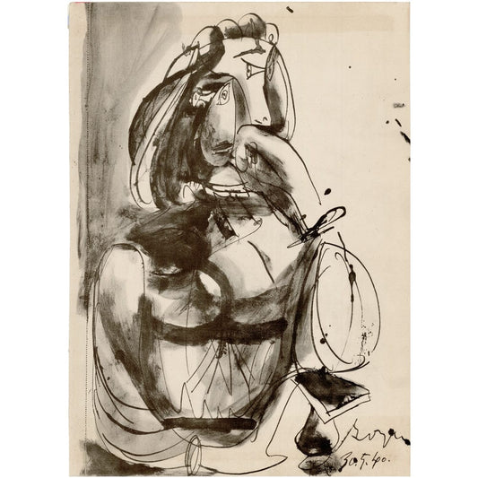 Picasso: Cubist Portrait, Royan, 30.5.40 Art Gold & Silver Pawn Shop