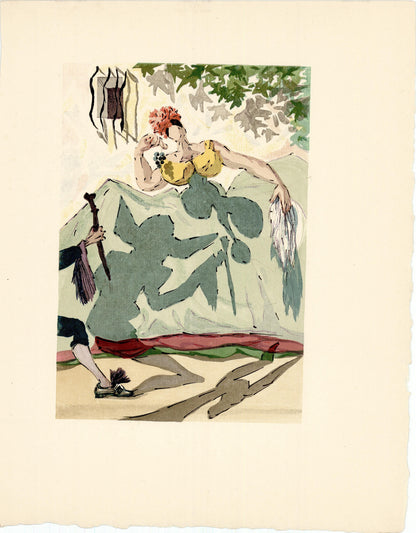 Salvador Dali; "Farewell in prose" From Le Tricorne, 1959 Art G S Pawn