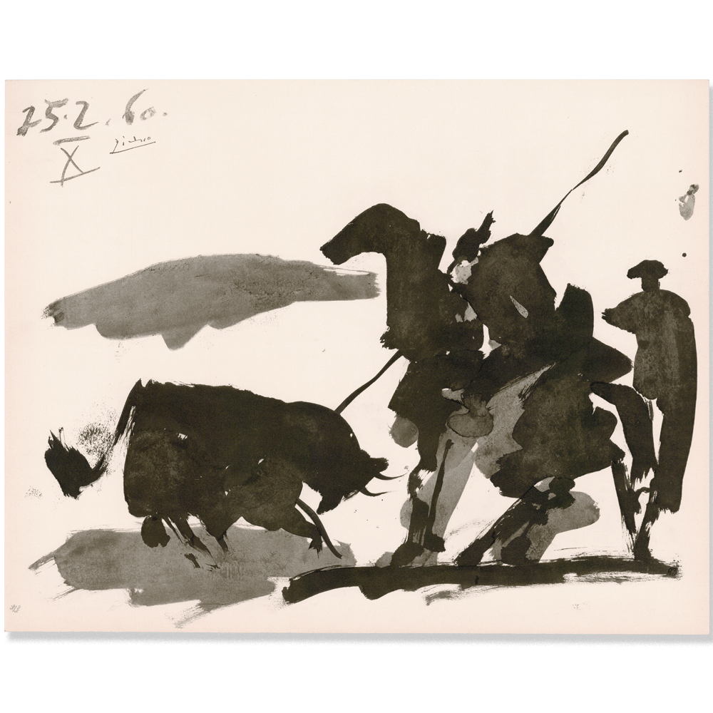 Pablo Picasso: Scène de Corrida, from Toros, 1960