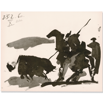 Pablo Picasso: Scène de Corrida, from Toros, 1960